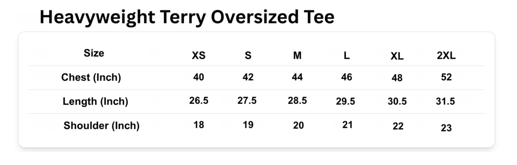 heavyweight terry oversized tee (men) resize